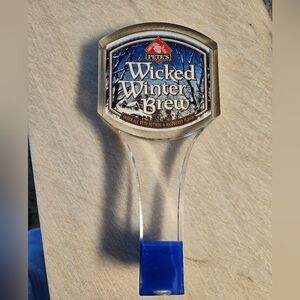 Pete's Wicked Winter Brew Tap Handle - Blue Accent